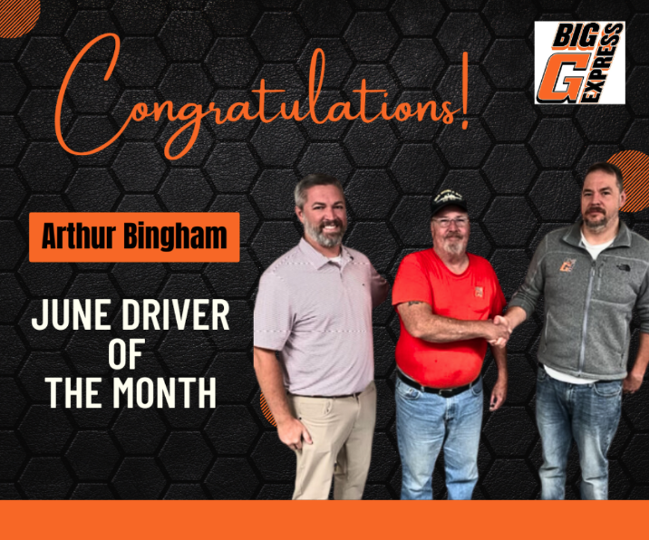 Big G Driver Of The Month June 2024 – Arthur Bingham